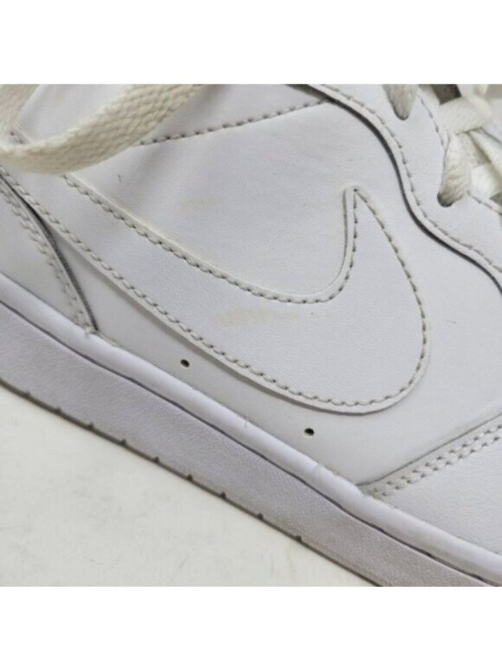 Nike | Court Borough Low 2 Big Kids Sneaker Shoe White - Picture 13 of 14